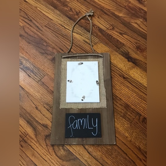 Enchante Burlap Chalkboard Family Photo Picture Note Farmhouse Decor Board
Frame - Picture 4 of 13